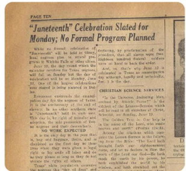 Looking Back: Olney marks Juneteenth with BBQ in 1938
