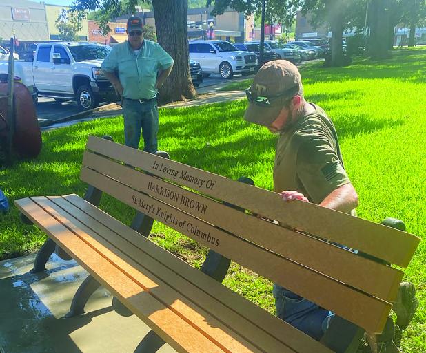 Bench honoring Graham