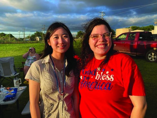 Yesol Lim, a South Korean university student who is interning at The Refuge this summer, poses with activities director Jacqueline Gober. Photo courtesy of The Refuge