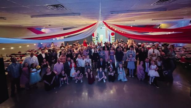 KOB is hosting a Feb. 21 Father-Daughter Dance to raise money to refurbish the Olney Civic Center, shown here at the group’s 2024 dance. Tickets are on sale now. Photo by Keep Olney Beautiful
