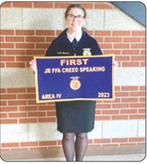  Morgan Simmons wins Area FFA