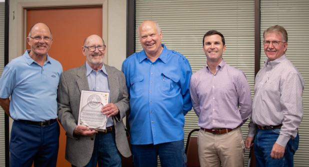 City fetes OIDC’s Wiley Hughey