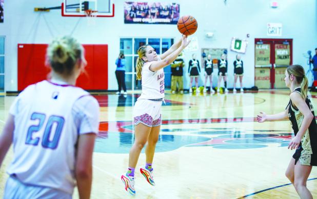 OHS Lady Cub #24 Angel Turner scored 3 free throws for the night and continues to be a huge part of the Varsity’s defense. Photo by Will Sadler