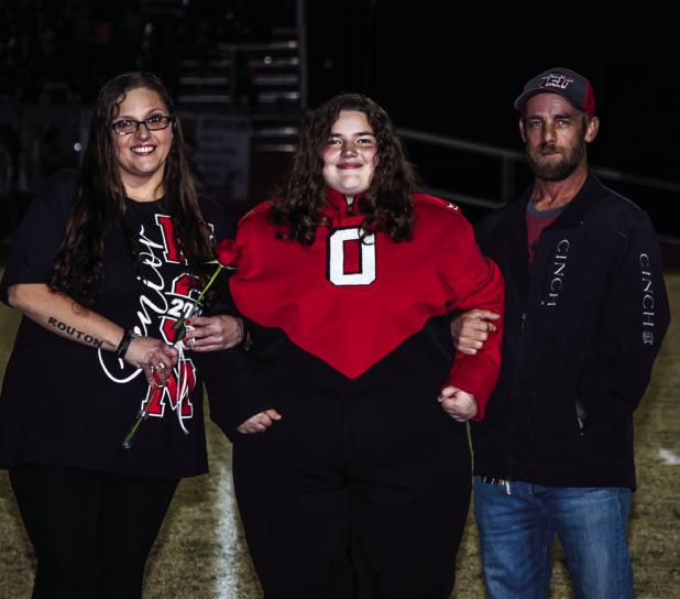 Kaitlyn Ward. Escorted by: Mark and Heather Ward. Activities: POOHS - 4 years, UIL Accounting - 3 years, and OAP - 2 years.