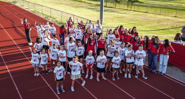 One of the most endearing programs at OHS is the Big Sister program, in which Varsity Lady Cub athletes team up with young girls to mentor and show them how much fun Lady Cubs sports can be. Photo by Will Sadler