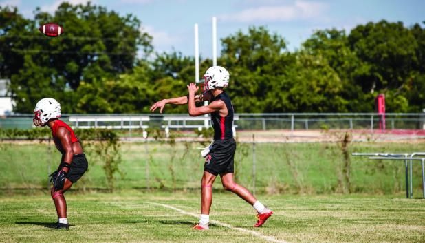The Olney Cub Varsity quarterback position is a coveted spot which is still up in the air until the Cub coaches run drills through practice and preseason scrimmages. Having a strong, accurate arm and being able to scramble out of the pocket will be crucia