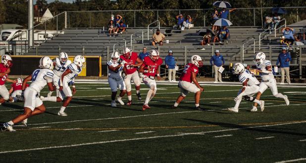 Cub quarterback #11 Tucker Cortinez can scramble once the pocket breaks down and if the Cubs decide to turn him loose with the option. Look for breakaway runs from Cortinez. Photo by Will Sadler