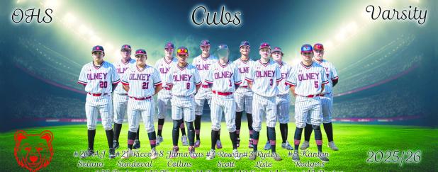 Your 2026 OHS Varsity Cubs Baseball Team