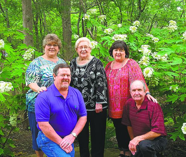 In the picture, standing left to right is: Joetta Morgan, Shirley Morgan and Cathy Everitt. Kneeling from left is: Eddie Morgan and Gene Everitt Courtesy Photo