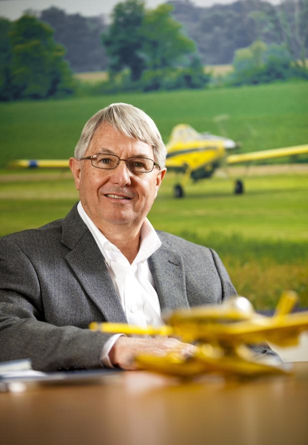 Shown here is Air Tractor Vice President of Finance David Ickert. Ickert was recently honored by Midwestern State.