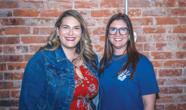 Olney Chamber director Kimberly Smith and Virginia’s House executive director Kaci McKinzie at the Chamber’s Spring Quarterly Luncheon at Hudson’s on Main. Photo by Will Sadler
