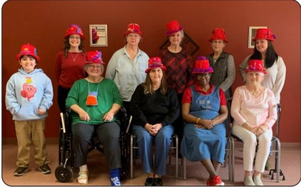 Olney Seniors Wear Red Day