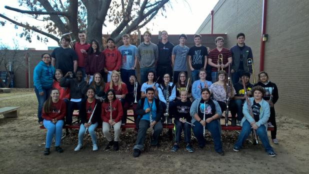 Shown here are the participants of the regional solo and ensemble contest.