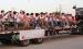 The Olney Cubs Varsity Football team rides to Cub Stadium on Sept. 16 for a pep rally to name the Homecoming Hunk ahead of the Sept. 18 Homecoming game against the Archer City Wildcats. Photo by Kailyn Altmiller. Photo by Kailyn Altmiller