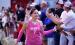 Lady Cub #7 Jalissa Whitlock makes her way around the court giving high fives to fans and family before their district game against the Trojanettes. Photo by Will Sadler
