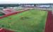 Cub football players began the year’s first practice on the Cub Stadium field, running a few routes before heading to the updated Cub practice field. Photo by Will Sadler
