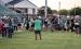 Newcastle ISD Athletic Director and Head Bobcat Football Coach Asiah Archer goes over the importance of the annual tradition of Tackle with Moms. Coach Archer said in part that the event helps show what players go through during practice. Photo By Will Sa