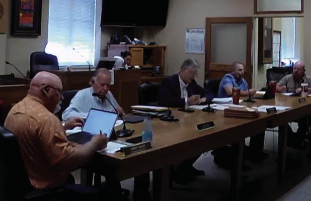 Young County Commissioners set the published county tax rate on Monday as part of their annual budget-setting process. Screen Capture