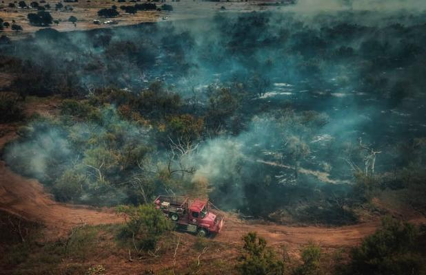 Young County faced extreme fire danger this week, as high temperatures and dry conditions sparked fires across the region. Local crews battled blazes that popped up all over the county this month, including this fire in Newcastle. State fire crews were pr