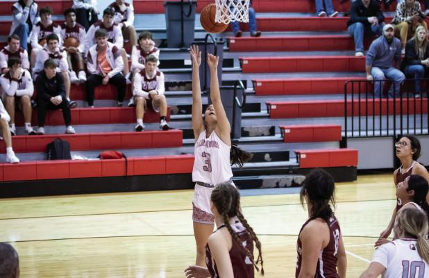 Lady Cubs Play with Heart in District Match-UP