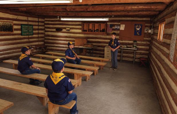 Cub Scout Pack 414 is on a mission to restore the Scout Hut in Tom Griffin Park and to modernize it to give Olney’s revilatilzed scouting program a place to gather. This is a rendering of the interior of the hut. Rendering provided by Chris Garcia