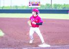 OHS Cubs first baseman #5 Kanton Rodgers catches an out in the first inning and continues to be an asset as the Cubs first baseman this season. Photo by Will Sadler