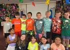 First and second graders gather for music class at Southside Baptist’s vacation bible school, which took place the week of June 8. Photo by Candy Blair