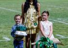This year’s court included the NHS 2025-26 HOCO Queen Flor Carranza escorting the Hero Crown Holder Brentley Campbell and Queen’s Flower carrier Kirby Chenault, who made just an adorable trio before the pack stands.