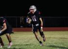 Cub #11 Tucker Cortinez SS-QB put in a massive effort to try to get the Cubs into the game. After most of the offense plays were quickly broken up, Cortinez began scrambling out of the pocket picking up yards at just the right time on some key plays but i