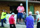 ORA President Landon Rowe goes over rules and hole order before tee off. Photo by Will Sadler