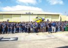 Olney-based Air Tractor, the world’s largest turboprop manufacturer, cut its production in response to a downturn in the agricultural economy. Photo by Will Sadler