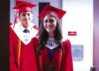 OHS Valedictorial Morgan Simmons proudly waits to walk to the stage to receive her diploma. Photo by Will Sadler