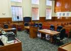 The 90th District Courtroom in Graham got a much-needed facelift, thanks to prudent budgeting that allowed for new carpet, jury chairs and council tables. Photo Courtesy of District Judge Phillip Gregory