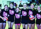 The Ladycats Junior Varsity team two is on the road this summer honing their skills in volleyball in the Graham summer league. Photo by Will Sadler