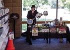 Mr. Benes demonstrates electricity before attendees of his science show at the OCLAC. Photo by Will Sadler
