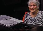 Judy Underwood donated her piano playing skills for several of the acts performing at the Cub Center variety show. Photo by Will Sadler