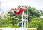 OHS athlete Maddox Johnson earned a third-place finish in pole vault at Area competition and will be moving on to compete at regionals. Photo by Will Sadler