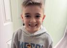 Leighton Carlile, an Olney fifth-grader, was set for surgery this week to remove a brain tumor. His family is raising money for his treatment. Photo by provided by Carlile family
