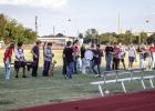 The Pride of Olney High School, affectionately called POOHS by everyone who knows the history of OHS’s amazing award-winning marching band. POOHS members took center stage first during Meet the Cubs before quickly filling the POOHS section of the stands