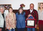 Members of the Olney Hamilton Hospital Board of Directors and the OHH Auxiliary congratulate OHH board chairman Dale Lovett on his congressional recognition on Tuesday, Feb. 24 at the Olney Heritage Museum. (L-R): Carla Perry, Rita Choat, Kathy Smith, Mr.