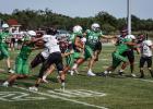 The Bobcats have a strong running game this season with great blocking that will help the team go deep in the playoffs this season. Photo by Will Sadler