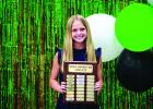 Ladycat Allison Melton received the Most Improved Athlete during the NHS Athletic Banquet. Photo by Will Sadler