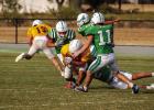 The Bobcat defense dominated the Longhorns and the Yellowhammers in a preseason tuner. Photo by Will Sadler