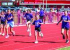 OES students gave it their all during the 100m dash during the annual field day. Photo by Will Sadler