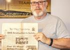 Carl Stender uncovers history in old Olney Enterprise Newspapers
