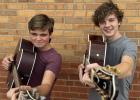 The Brass Buttons, a country/rock band featuring JW Rounsaville from Round Timber, Texas, and Sawyer Edgington (R) from Olney will play at the First Annual Variety Show to benefit the Olney Senior Cub Center on Saturday, July 12 at the Olney High School a