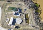 A bird’s eye view of the current water treatment plant, much of which will not be needed when the new membrane filtration system is put in place, company representatives said. Photo by Will Sadler