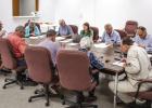 The Olney Hamliton Hospital Foundation’s board of directors holds heard from OHH board chairman Dale Lovett and OHH board members Lyndsey Miller and Carl Craig at its April 13 meeting. Clockwise from Left: Lyndsey Miller, Dale Lovett, Gina Keating, Lewi