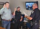 Olney Police Officers Moore, Scroggins sworn in