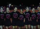 OHS Cheerleaders lead the charge for Breast Cancer Awareness Month with special Pink Out shirts. Photo by Will Sadler